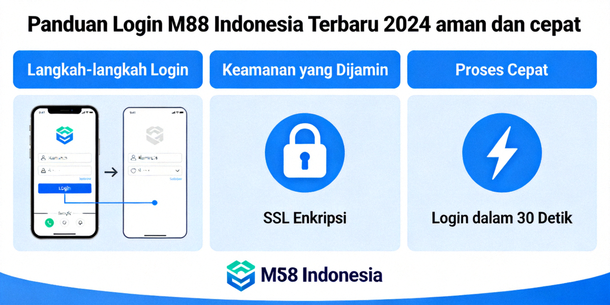 Panduan Login M88 Indonesia Terbaru 2024 aman dan cepat